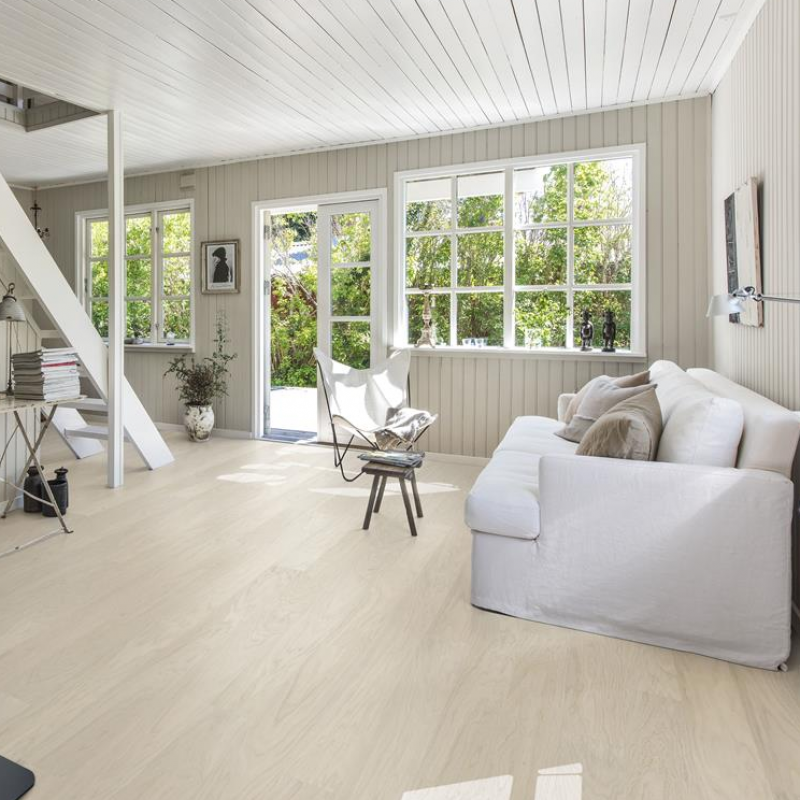 Kahrs Life Narrow Coconut Cream Engineered Wood Flooring